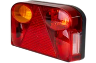 Lampy tylne - Lampa tylna FRISTOM z trójkątem odblaskowym, światłem przeciwmgłowym, lewa zespolona FT-088 LPM - miniaturka - grafika 1