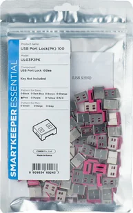 Smartkeeper SMARTKEEPER Basic USB Port Lock 100 - 100x záslepka, růžová - Akcesoria do komputerów stacjonarnych Smartkeeper SMARTKEEPER Basic USB Port Lock 100 - 100x záslepka, růžová - Akcesoria do komputerów stacjonarnych - miniaturka - grafika 1