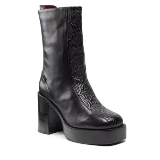 Botki damskie - Botki BRONX - 34183-EA Black 01 - grafika 1