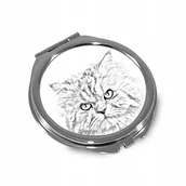 Lusterka do makijażu - Kot perski Lusterko kieszonkowe składane - miniaturka - grafika 1