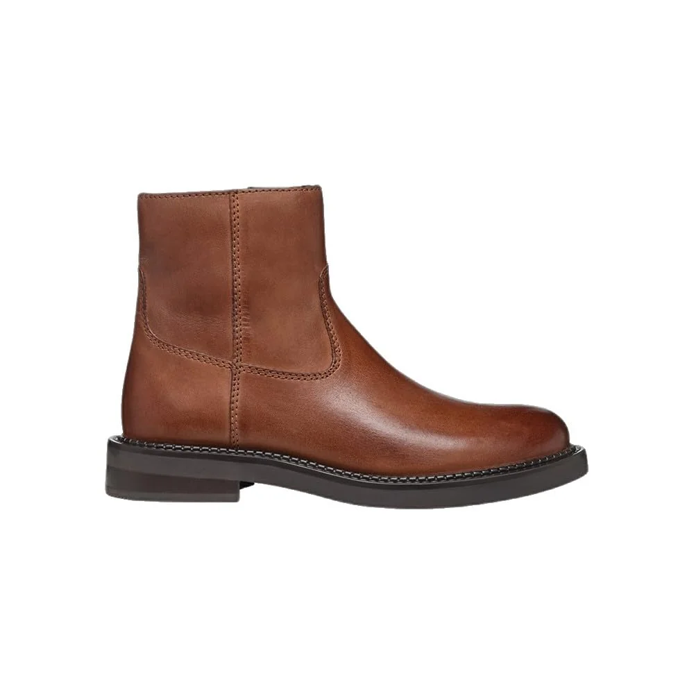 Geox Damskie buty D Serilda BAnkle Boot, jasnobrązowy, 42 EU