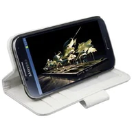 Etui i futerały do telefonów - mumbi Etui Bookstyle Case kompatybilne z Samsung Galaxy S4 etui na telefon komórkowy Case Wallet, białe - miniaturka - grafika 1