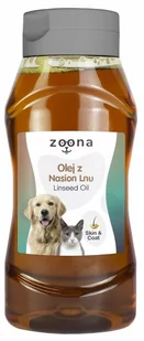 Zoona Olej z Nasion Lnu 500ml dla Psa Kota Skóra Sierść - Suplementy i witaminy dla psów - miniaturka - grafika 1