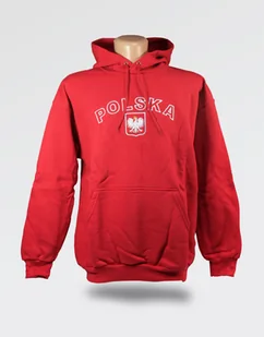 Bluza kangurek z kapturem Polska czerwona-XXL dla kibica Polski - Bluzy męskie - miniaturka - grafika 1