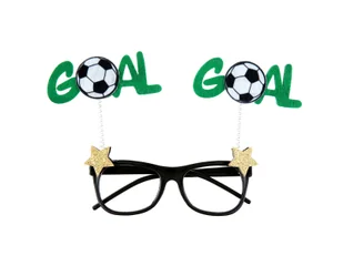 Okulary Goal Piłka Nożna - 1 szt. - Dodatki do strojów karnawałowych - miniaturka - grafika 1