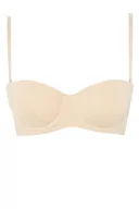 Biustonosze - DeFacto Bralette koronkowy biustonosz damski - miękki i oddychający biustonosz (beżowy, 90/B), beżowy, 90B - miniaturka - grafika 1