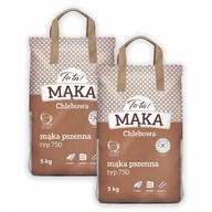 Mąka - ToTa! Mąka pszenna typ 750 chlebowa 5 kg x2 sztuk - miniaturka - grafika 1