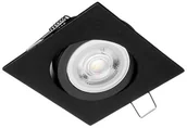 Oprawy, klosze i abażury - Eko-Light Oczko sufitowe kwadratowe ruchome IP44 Black EKZ329 - miniaturka - grafika 1