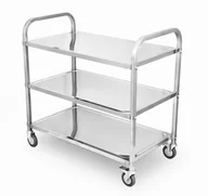 Wózki na żywność - Wózek kelnerski 3-półkowy stal nierdzewna 940x500x930 mm SST3A Resto Quality - miniaturka - grafika 1
