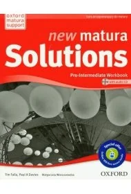 Matura Solutions New Pre-Inter WB +CD - Książki obcojęzyczne do nauki języków - miniaturka - grafika 1
