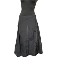 Spódnice - olsen Spódnica Midi Wygodna Stylowa Elegancka Czarna Rozmiar 40 - miniaturka - grafika 1