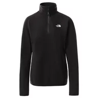 Bluzy sportowe damskie - Bluza The North Face 100 Glacier 0A5IHNJK31 - czarna - miniaturka - grafika 1