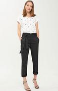 Spodnie damskie - Bawełniane spodnie damskie typu chinosy w kolorze czarnym R-ROSE, Kolor czarny, Rozmiar XS, Volcano - Primodo.com - miniaturka - grafika 1