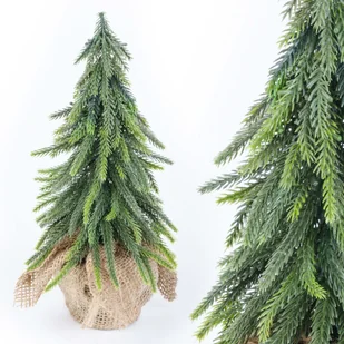 CHOINKA SZTUCZNA zielona mała GĘSTA na biurko PE 49 cm - Choinki - miniaturka - grafika 1