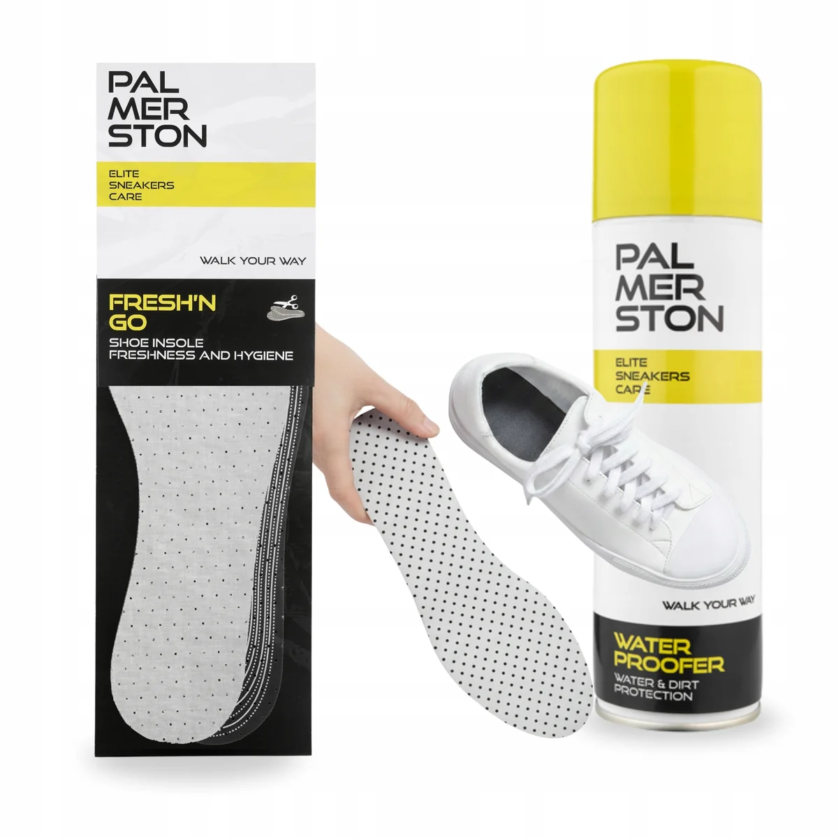 Impregnat WaterProofer z Wkładkami Fresh'n Go do Butów Zestaw Palmerston