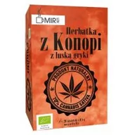 Herbata - Mir-Lek BIO Herbata z konopi EKO z łuską gryki (20 saszetek) Mir-Lek - miniaturka - grafika 1