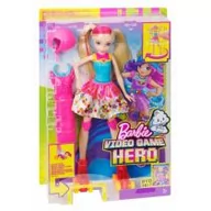 Lalki dla dziewczynek - Barbie W Świecie Gier Lalka Na Wrotkach Video Game Hero 3+ - miniaturka - grafika 1