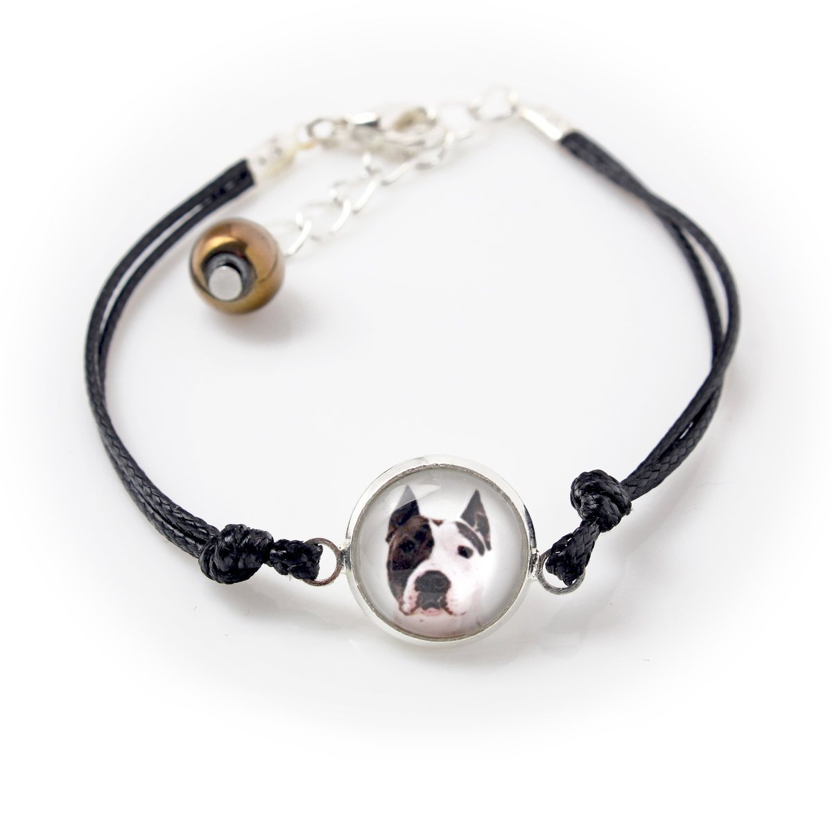 Amerykański Staffordshire terrier, Amstaff, Amstaf - bransoletka z twoim zdjęciem handmade, wyjątkowa biżuteria marki Art-Dog