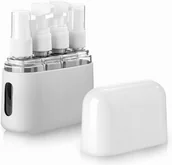 Kosmetyczki, organizery i kuferki - Kosmetyczka podróżna buteleczki atomizery zestaw pojemniki 4x50ml TSA - miniaturka - grafika 1