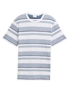 Tom Tailor Koszulka w kolorze niebiesko-białym - Koszulki męskie - miniaturka - grafika 1