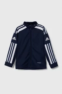 Bluzy dla chłopców - adidas Performance bluza dziecięca SQ21 TR JKT Y kolor granatowy wzorzysta - grafika 1