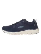 Trampki męskie - Skechers Skórzane sneakersy "Flex Advantage 5.0" w kolorze granatowym - miniaturka - grafika 1