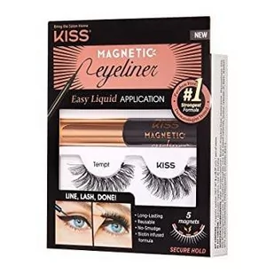 Kiss, Rzęsy magnetyczne Tempt + Liner - Sztuczne rzęsy i akcesoria - miniaturka - grafika 1