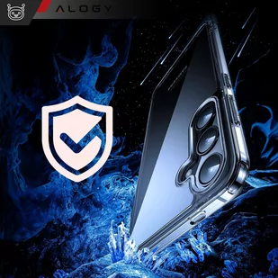 Etui do Samsung Galaxy S24+ Plus obudowa plecki futerał Hybrid Clear Case Alogy Przezroczyste - Etui i futerały do telefonów - miniaturka - grafika 4