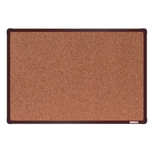 boardOK Tablica korkowa boardOK, 60x90 cm, brązowa aluminiowa rama VOK060090-3500 - Tablice i flipcharty - miniaturka - grafika 1