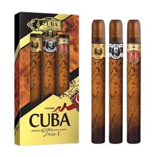 SET CUBA ORIGINAL Trio I Vip Men EDT spray 35ml + Royal EDT spray 35ml + Gold EDT spray 35ml - Zestawy kosmetyków męskich - miniaturka - grafika 1