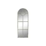 Lustra - Lustro ścienne DKD Home Decor 42 x 2,5 x 122 cm szary metal biały okno vintage - miniaturka - grafika 1