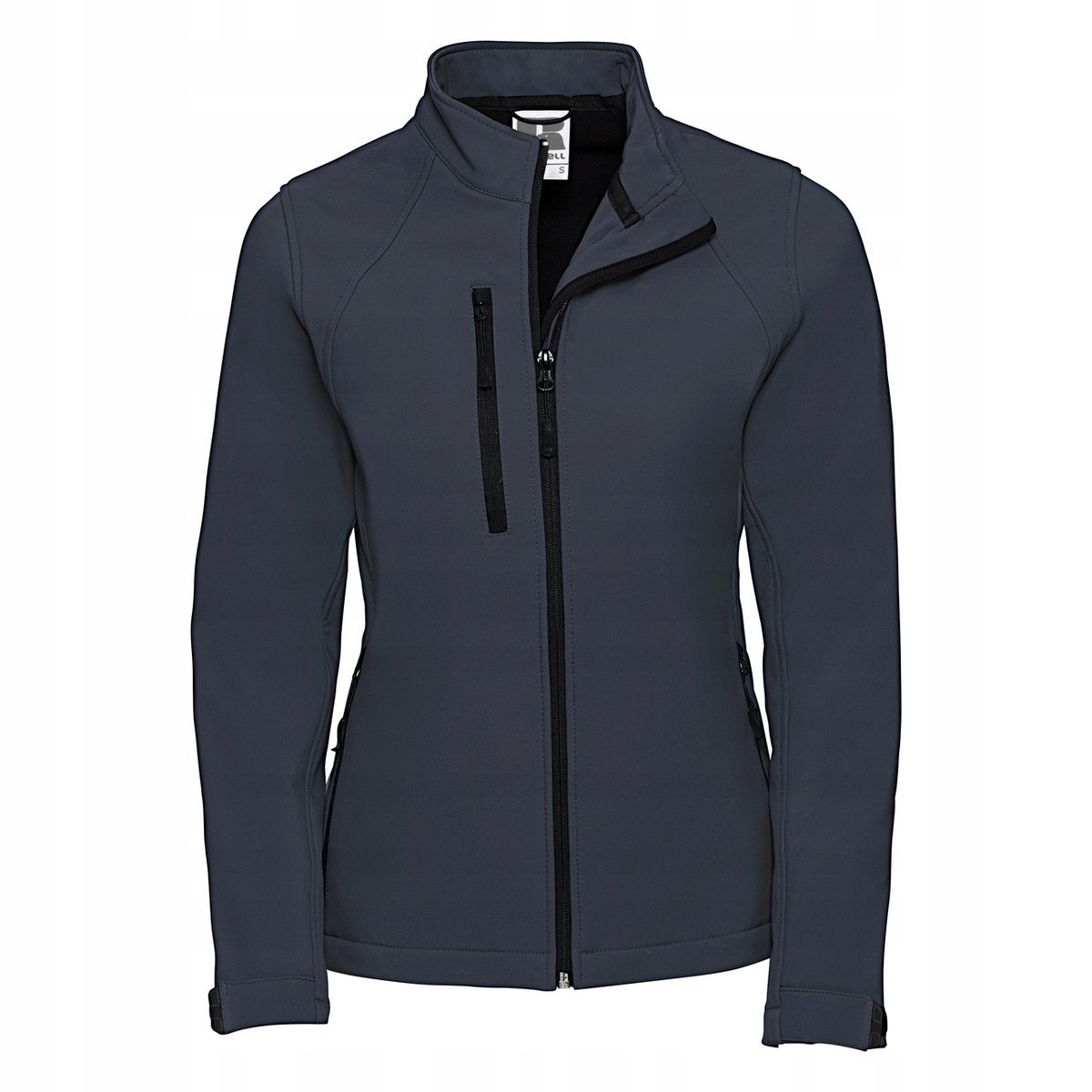 Kurtka damska bez kaptura 3 warstwy soft shell Granatowy r. M