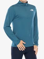 Bluzy sportowe damskie - Bluza bez kaptura The North Face 24/7 1/4 Zip Tee - mallard blue - miniaturka - grafika 1