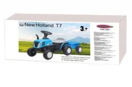 Pozostałe książki - Jamara Ride-on Traktor New Holland mit Anhänger blau 6V - miniaturka - grafika 1