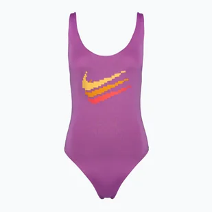 Strój pływacki jednoczęściowy damski Nike Multi Logo U-Back - Stroje kąpielowe - miniaturka - grafika 1