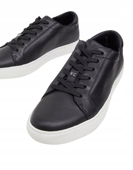 KENNETH COLE TRAMPKI MĘSKIE SKÓRZANE CZARNE 38 RHQ