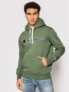 Champion Bluza Blend Script Logo 216470 Zielony Comfort Fit - Bluzy sportowe męskie - miniaturka - grafika 1