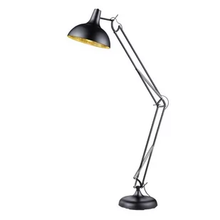 Trio RL Salvador R46061032 lampa podłogowa stojąca 1x60W E27 czarny mat / złoty - Lampy stojące - miniaturka - grafika 1
