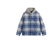 Kurtki męskie - Vans Kurtka Męska Piedmont Hooded Plaid Shacket OatMeal Heather VN000P7VF0R1 XL - miniaturka - grafika 1