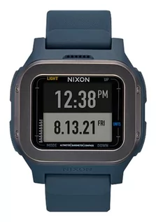 Paski - NIXON Regulus Expedition A1324 - cyfrowy zegarek sportowy dla mężczyzn (tarcza 47,5 mm, 24 mm PU/guma/pasek silikonowy), granatowy, OSFM, - grafika 1