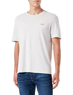 Koszulki męskie - HUGO T-shirt męski, Light Beige273, S - grafika 1