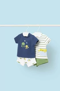 Dresy i komplety dla chłopców - Mayoral Newborn komplet niemowlęcy kolor zielony - grafika 1