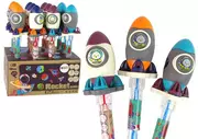 Bańki mydlane - Bańki mydlane rakieta 38cm MIX Leantoys - miniaturka - grafika 1