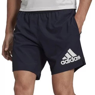 Spodnie sportowe męskie - Spodenki adidas Run It Short HB7474 - granatowe - grafika 1