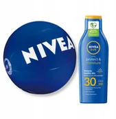 Balsamy i kremy do opalania - NIVEA SUN PROTECT&MOISTURE Balsam przeciwsłoneczny SPF30 200ml + Piłka - miniaturka - grafika 1