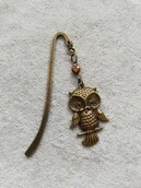 Zakładki do książek - ANTYCZNA ZAKŁADKA DO KSIĄŻKI -SOWA PREZENT - miniaturka - grafika 1