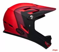 Kaski rowerowe - Kask full face Bell Sanction presences matte red black - miniaturka - grafika 1