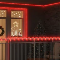 Oświetlenie świąteczne - vidaXL Lina świetlna z 1200 diodami LED Czerwony 50 m PVC - miniaturka - grafika 1