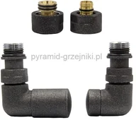 Zawory i kraniki - Varioterm Zawór regulacyjny Vision ze złączką PEX/CU - antracyt alu-pex - PEX 16mm lewy VIR15L(PEX) - miniaturka - grafika 1