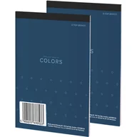 Notesy i bloczki - Blok notatnikowy A7 100k kratka COLORS zszywany 400169236 TOP 2000 - miniaturka - grafika 1